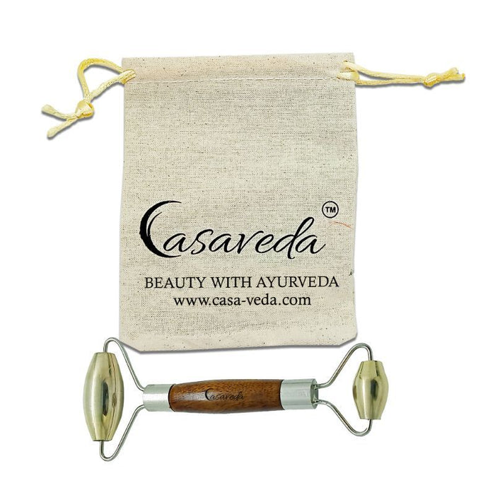 Casaveda Kansa Bronze Ayurveda Face Massage Roller Skin Brightening