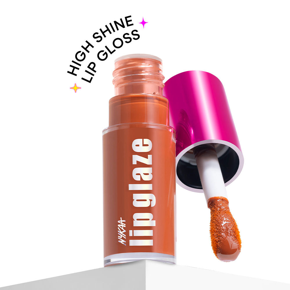 Nykaa Lip Glaze High Shine and Pigment Lip Gloss Oil Lip Glaze