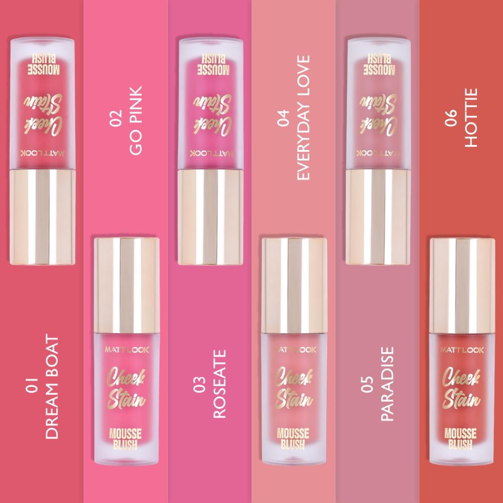 Matt look Cheek Stain Mousse Blushs