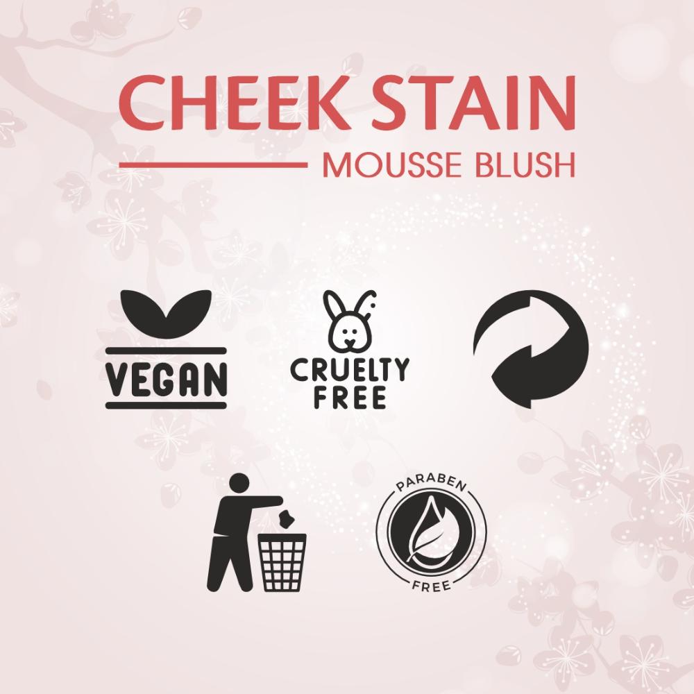 Matt look Cheek Stain Mousse Blushs