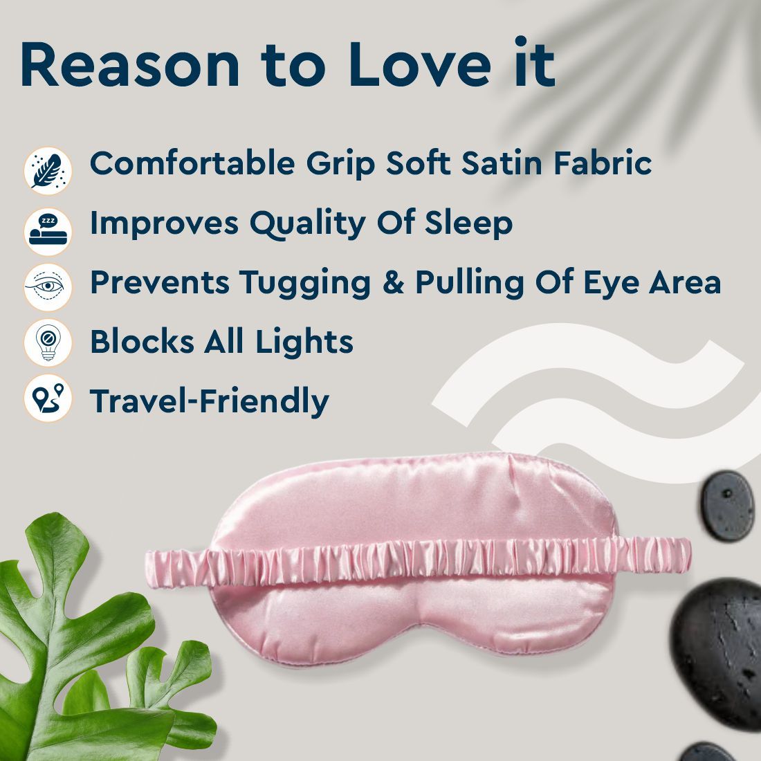 GUBB Satin Eye Mask (Pink)