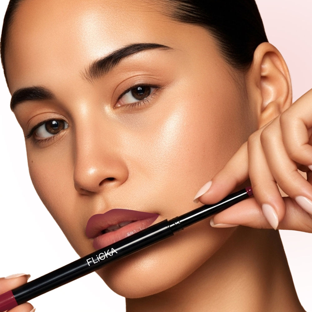 Flicka Essential Boundaries Lip Liner Cream Formula Matte Finish Waterproof Smudgeproof
