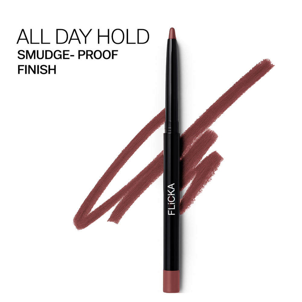 Flicka Essential Boundaries Lip Liner Cream Formula Matte Finish Waterproof Smudgeproof