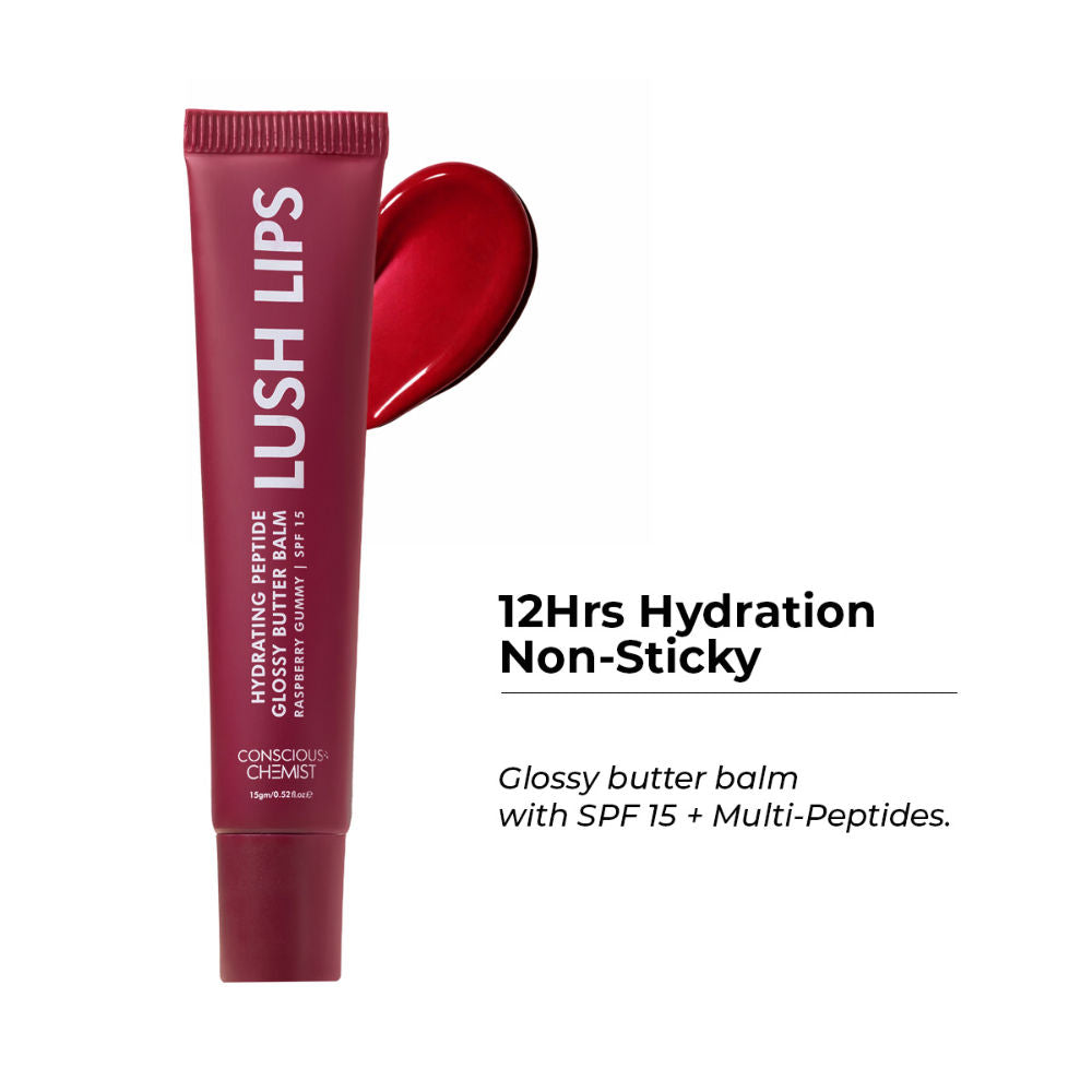 Conscious Chemist Multi Peptide & Shea Butter Lip Balm with SPF15