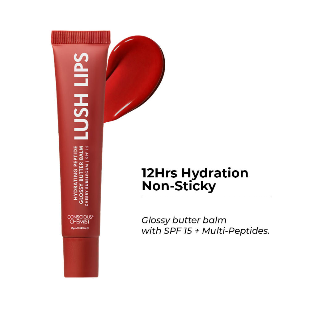 Conscious Chemist Multi Peptide & Shea Butter Lip Balm with SPF15