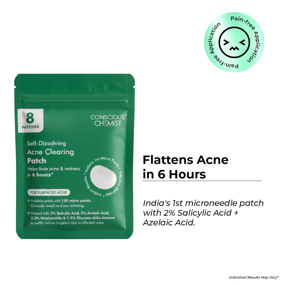 Conscious Chemist Self Dissolving Microneedle Acne Patches