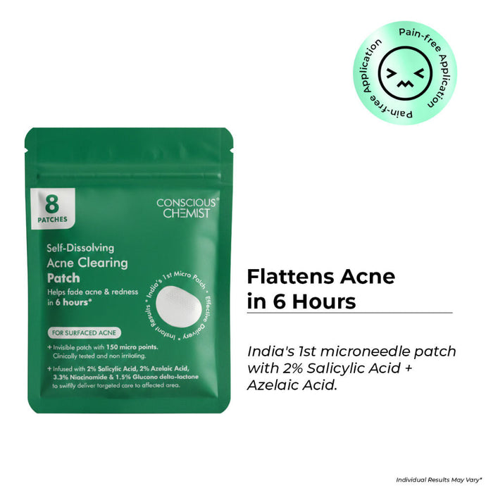 Conscious Chemist Self Dissolving Microneedle Acne Patches