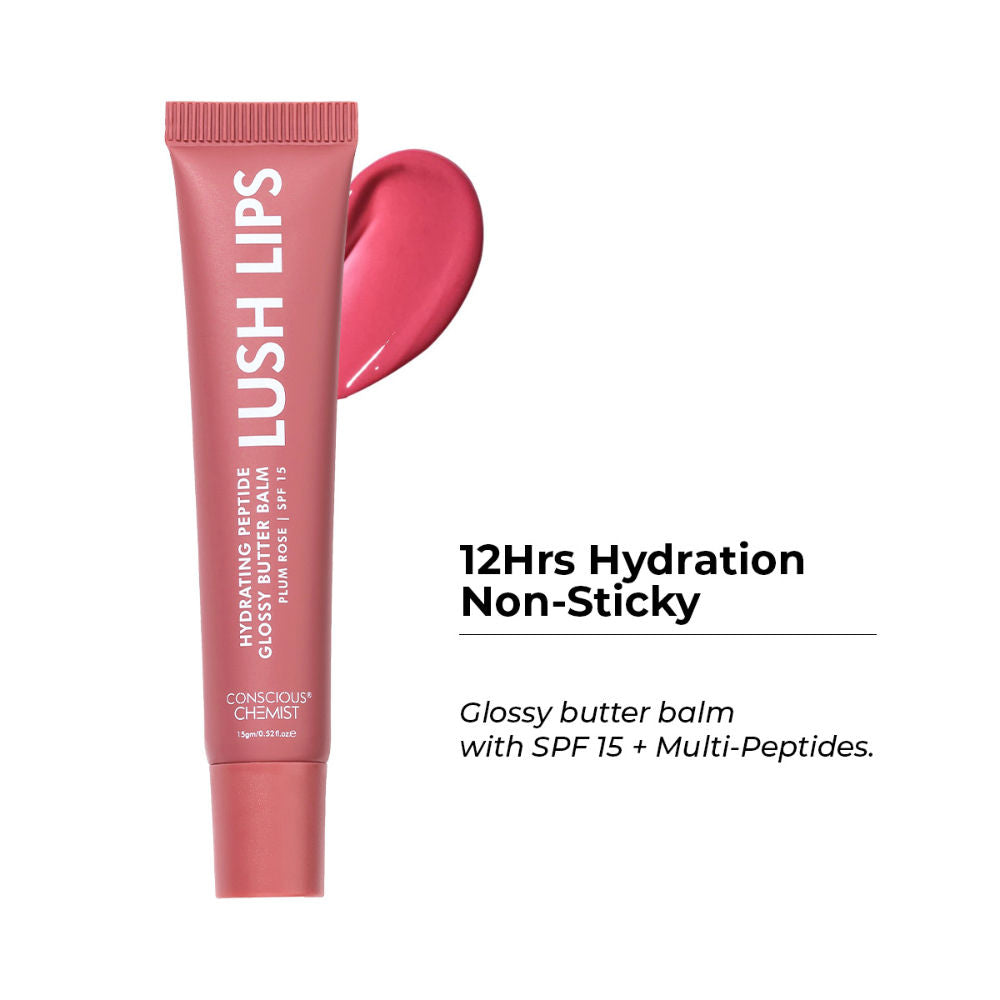 Conscious Chemist Multi Peptide & Shea Butter Lip Balm with SPF15