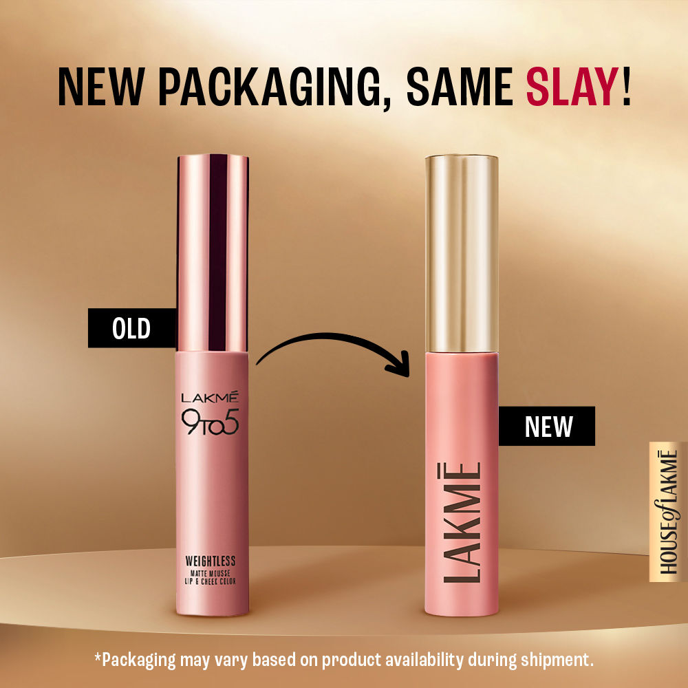 Lakme Double Duty Lip & Cheek Mousse Matte Lipstick & Soft Blush