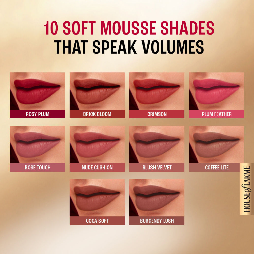 Lakme Double Duty Lip & Cheek Mousse Matte Lipstick & Soft Blush