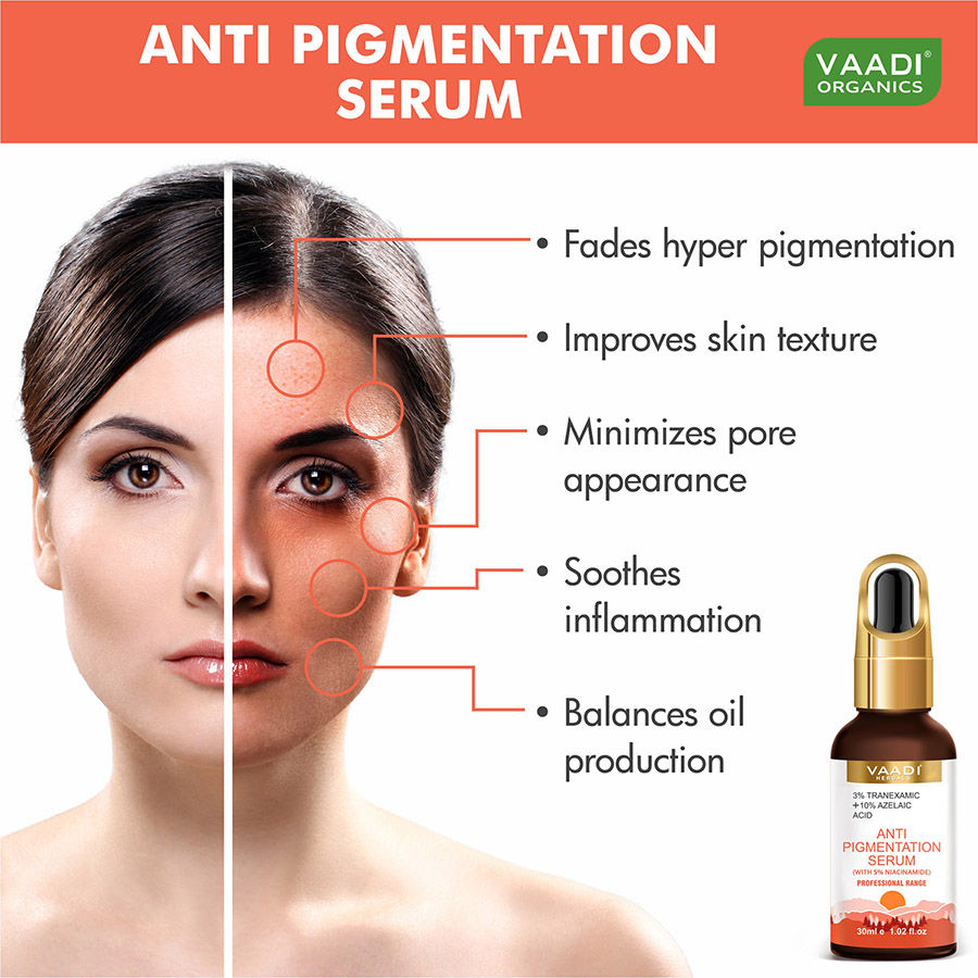 Vaadi Herbals 3%Tranexamic And 10% Azelaic Acid Anti Pigmentation Serum
