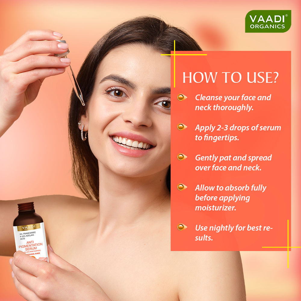 Vaadi Herbals 3%Tranexamic And 10% Azelaic Acid Anti Pigmentation Serum