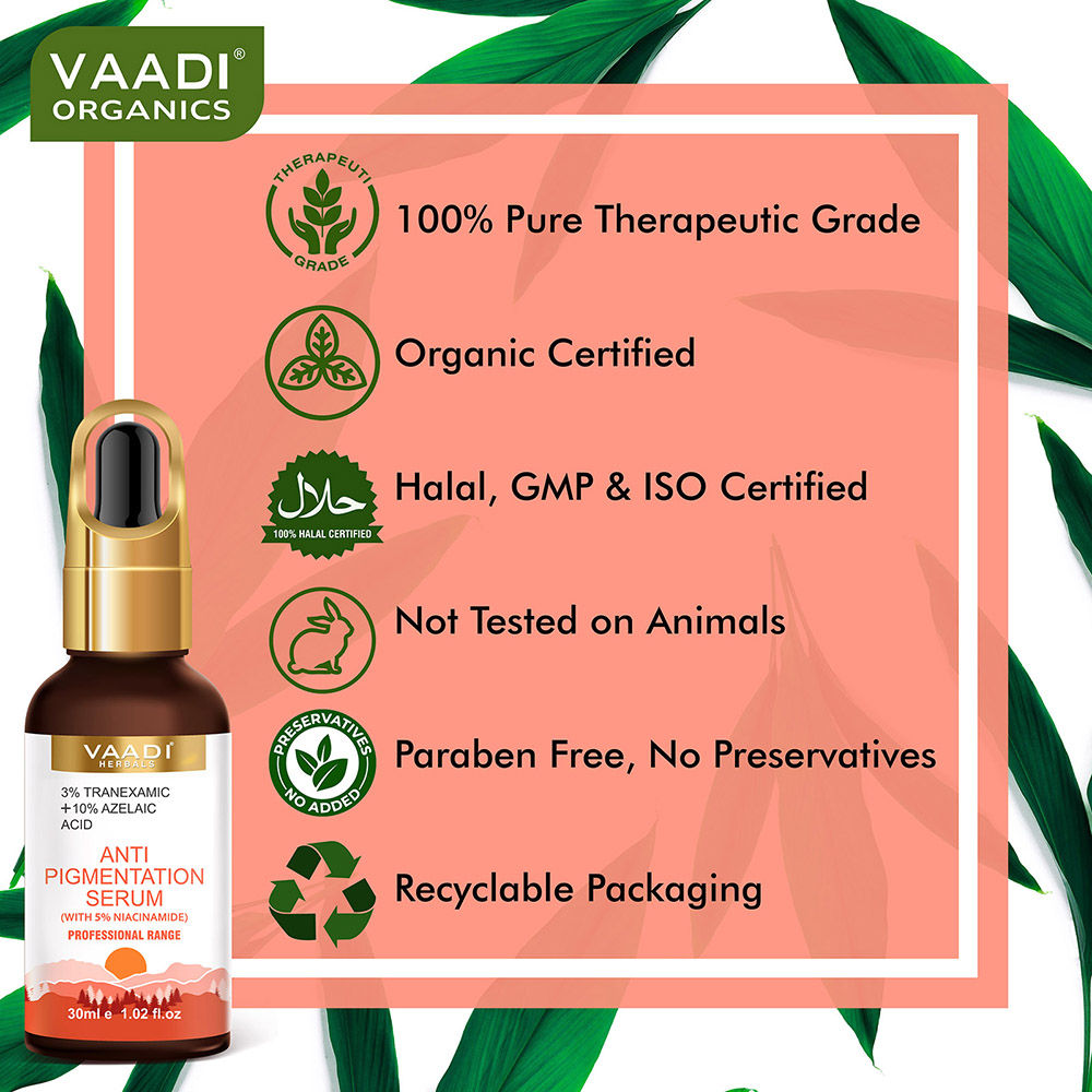 Vaadi Herbals 3%Tranexamic And 10% Azelaic Acid Anti Pigmentation Serum