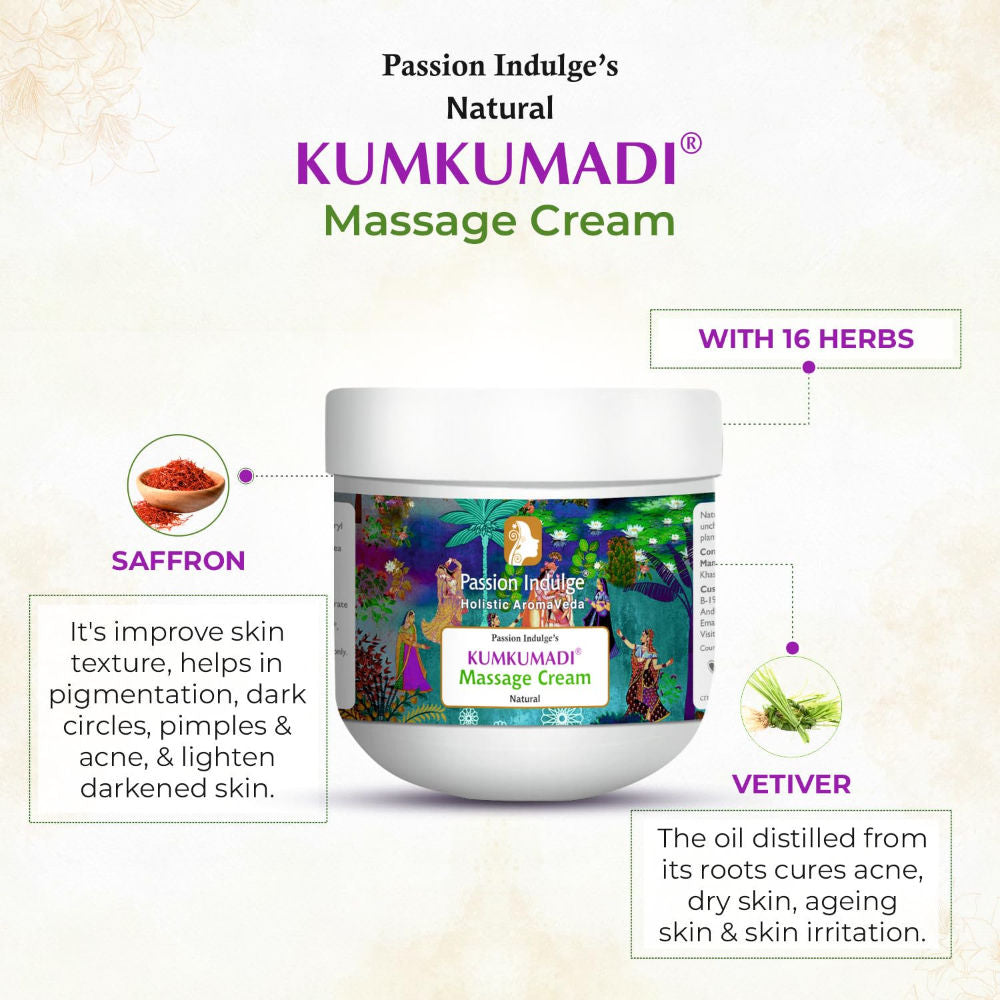 Passion Indulge Kumkumadi Oil Face Massage Cream
