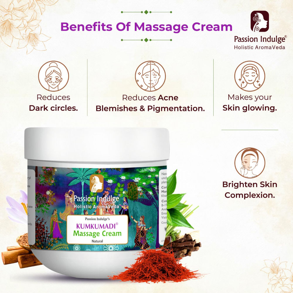 Passion Indulge Kumkumadi Oil Face Massage Cream