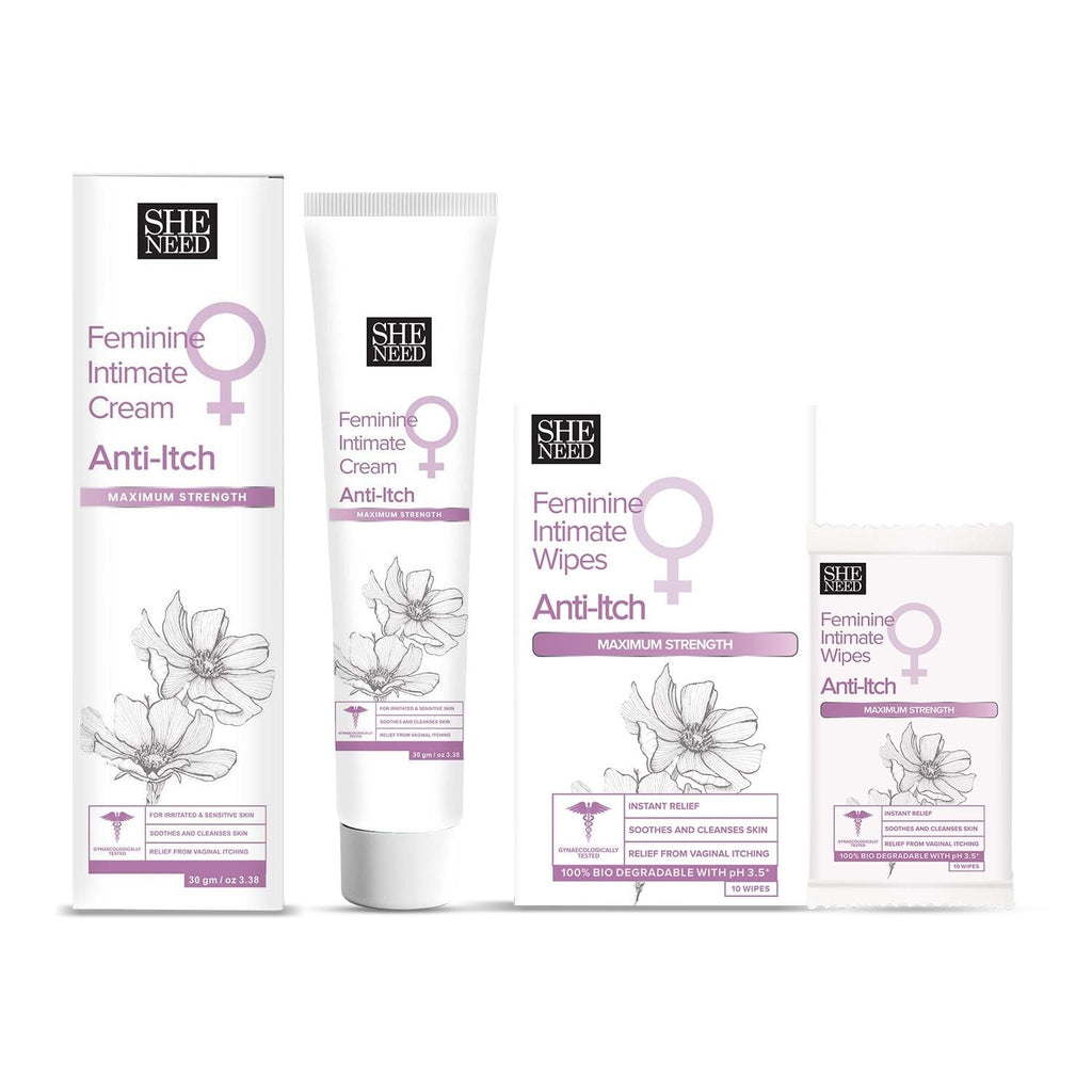 SheNeed Intimate Anti-Itch Cream + FREE SheNeed Intimate Anti-Itch Wipes