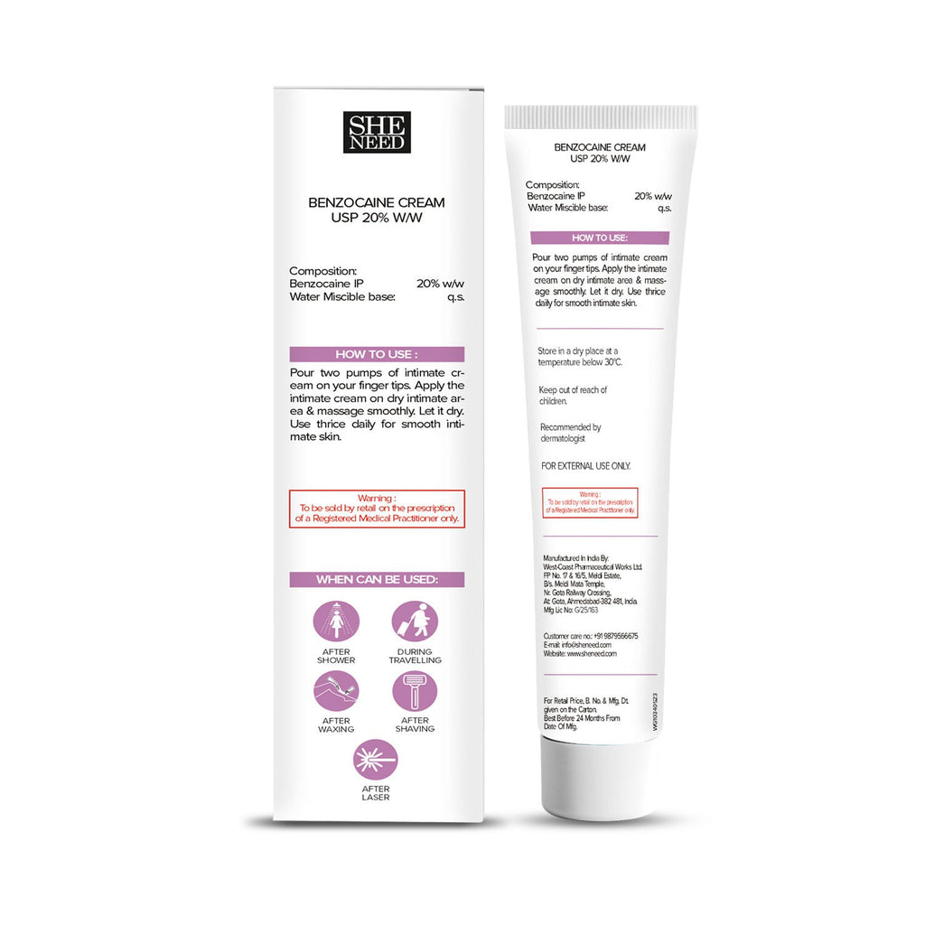 SheNeed Intimate Anti-Itch Cream + FREE SheNeed Intimate Anti-Itch Wipes