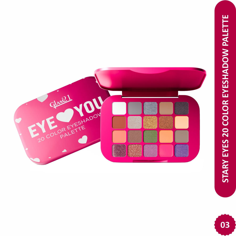 GLAM21 20 Color Eyeshadow Palette