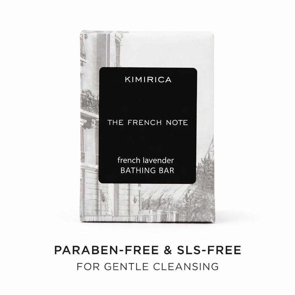 Kimirica The French Note Lavender Bathing Soap, Handmade With Shea Butter, Aloe Vera & Vitamin E