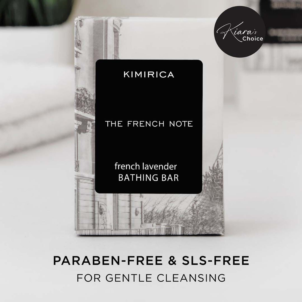 Kimirica The French Note Lavender Bathing Soap, Handmade With Shea Butter, Aloe Vera & Vitamin E