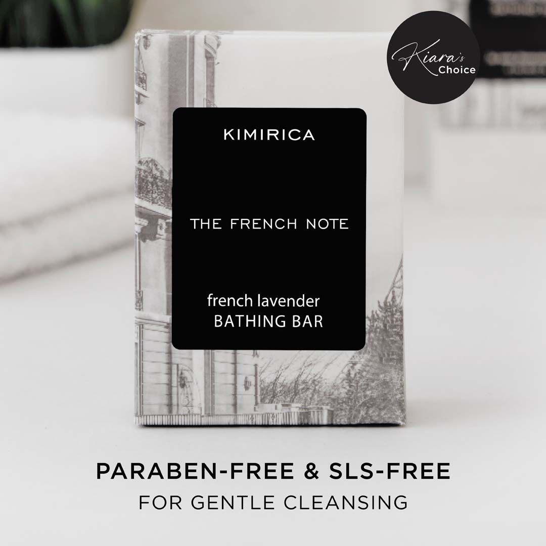 Kimirica The French Note Lavender Bathing Soap, Handmade With Shea Butter, Aloe Vera & Vitamin E