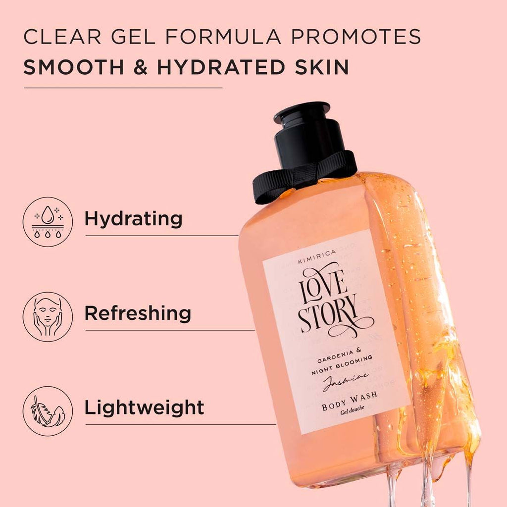 Kimirica Love Story Luxury Scented Body Wash For Soft And Supple Skin, 100% Vegan & Paraben Free