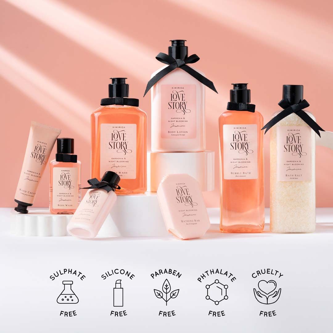 Kimirica Love Story Luxury Scented Body Wash For Soft And Supple Skin, 100% Vegan & Paraben Free