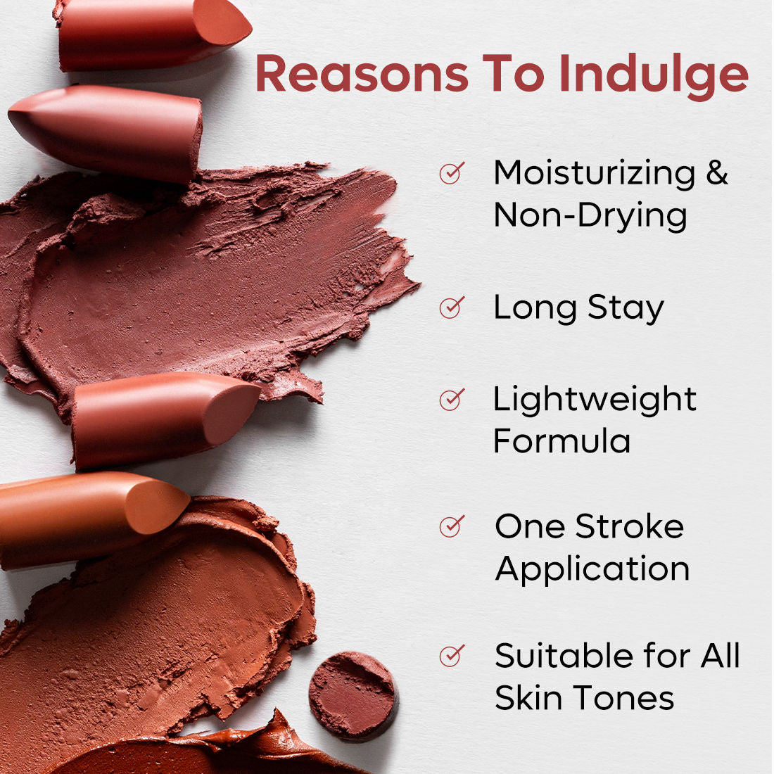 MCaffeine Cocoa Kiss Creamy Matte Lipstick