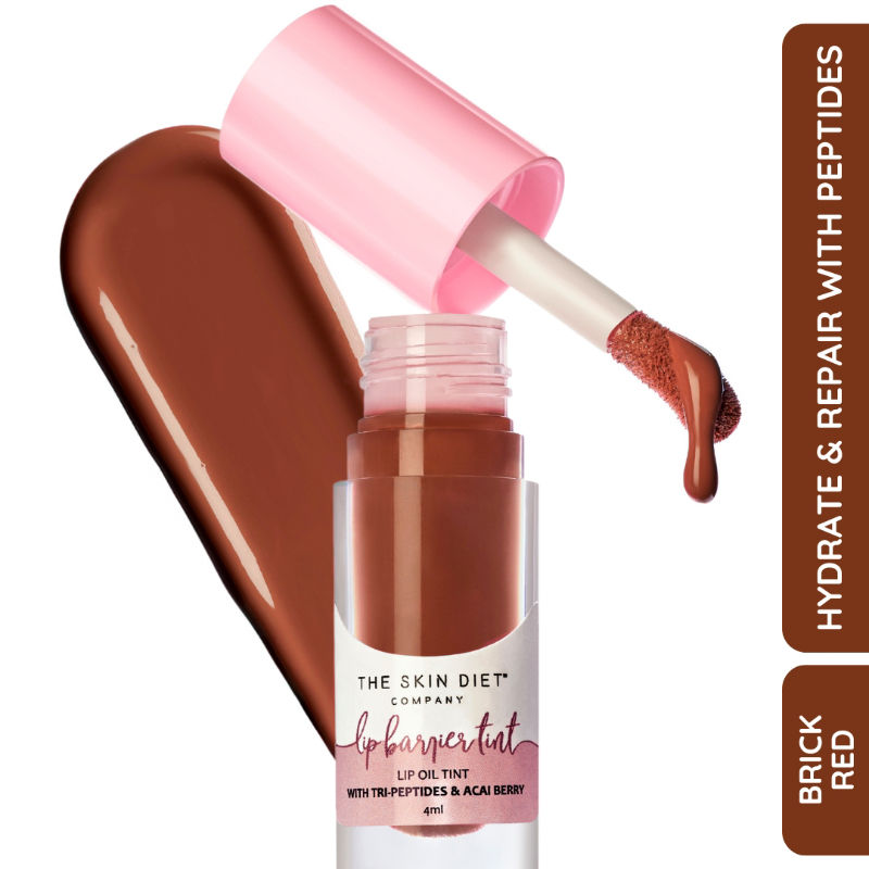 The Skin Diet Company Lip Barrier Tint High Shine Gloss Oil For Dry & Pigmented Lips - Pink Affair
