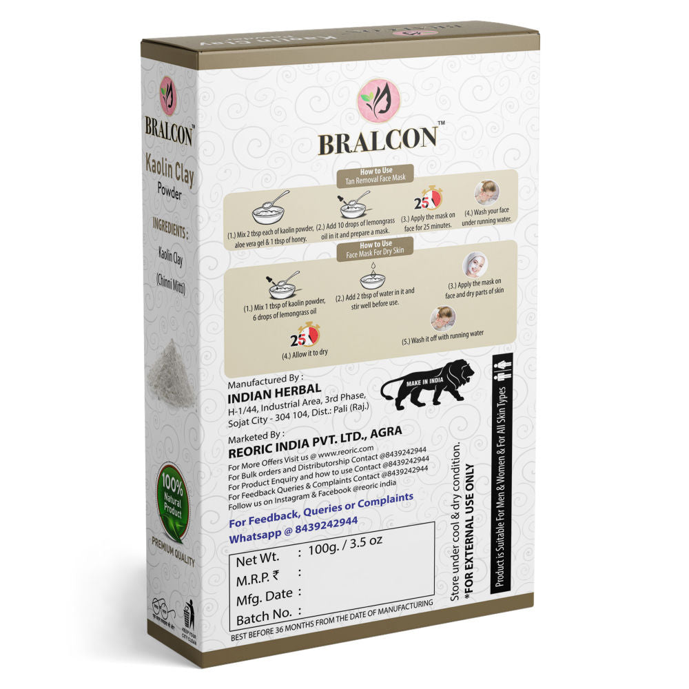 BRALCON Kaolin Clay Powder