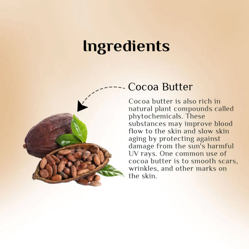 Richfeel Cocoa Butter Lotion - 48hr Moisturizing with 100% Cocoa & Shea Butter for Restored Glow