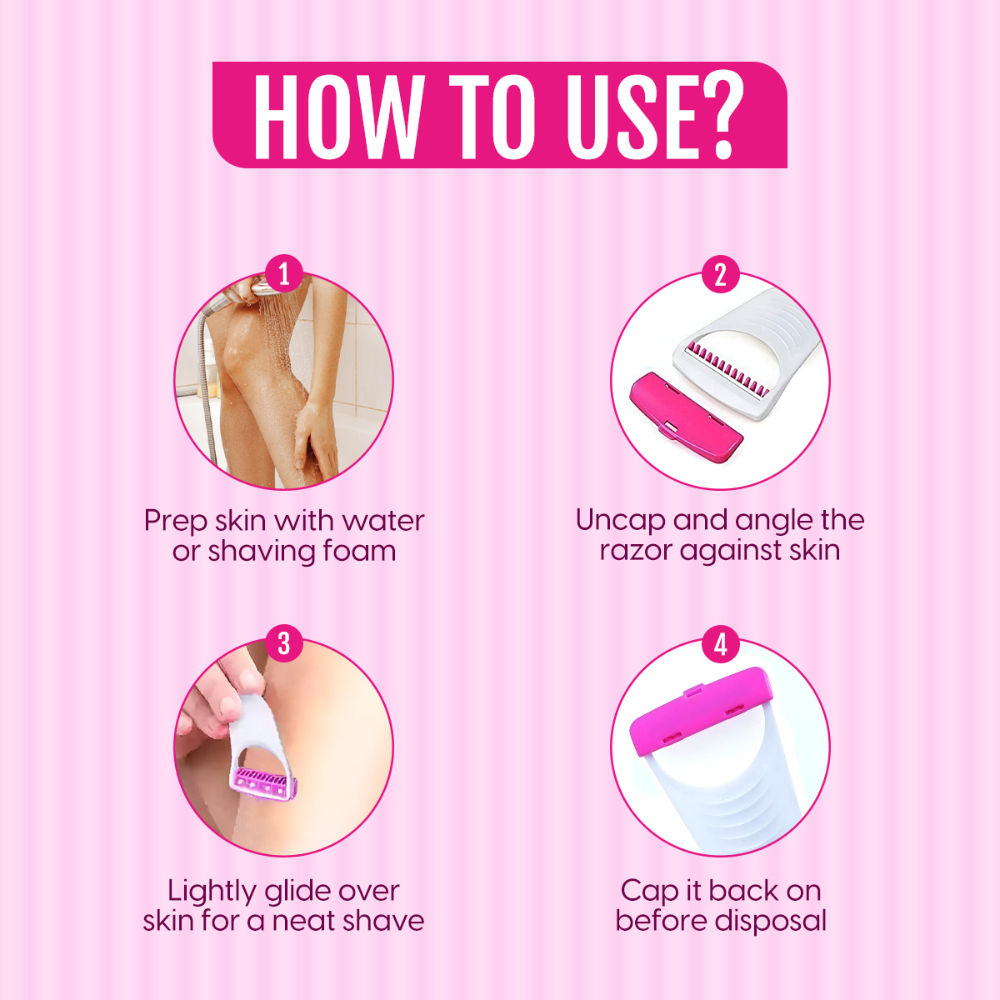 Matra Disposable Body Razor Mini Travel Shaver Razor For Smooth Painless Hair Removal