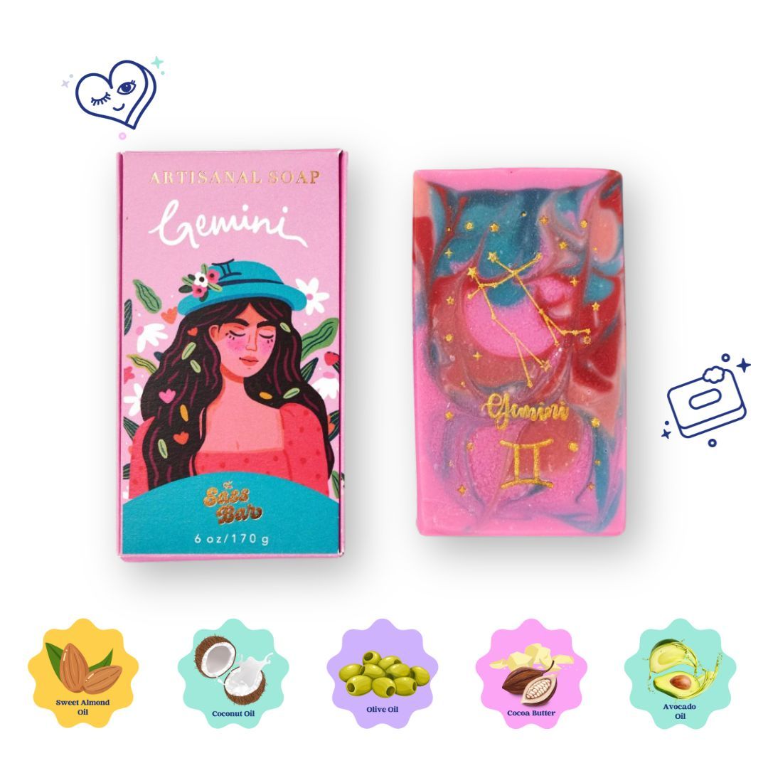 The Sass Bar Gemini Star Sign Soap