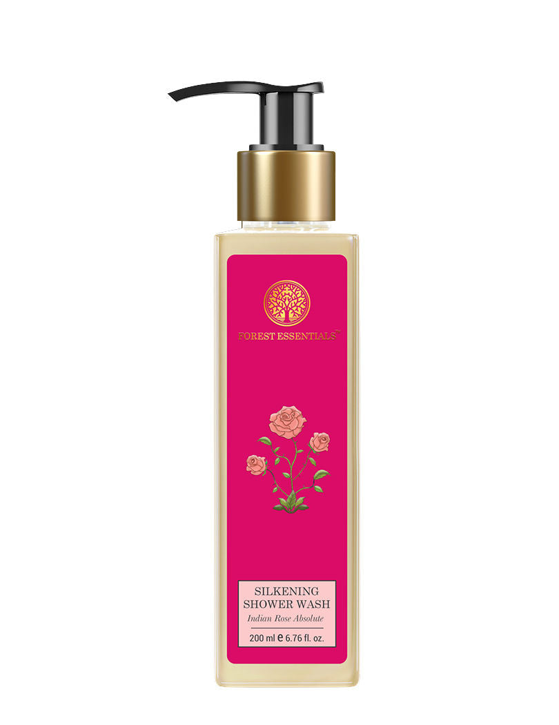 Forest Essentials Silkening Shower Wash - Indian Rose Absolute