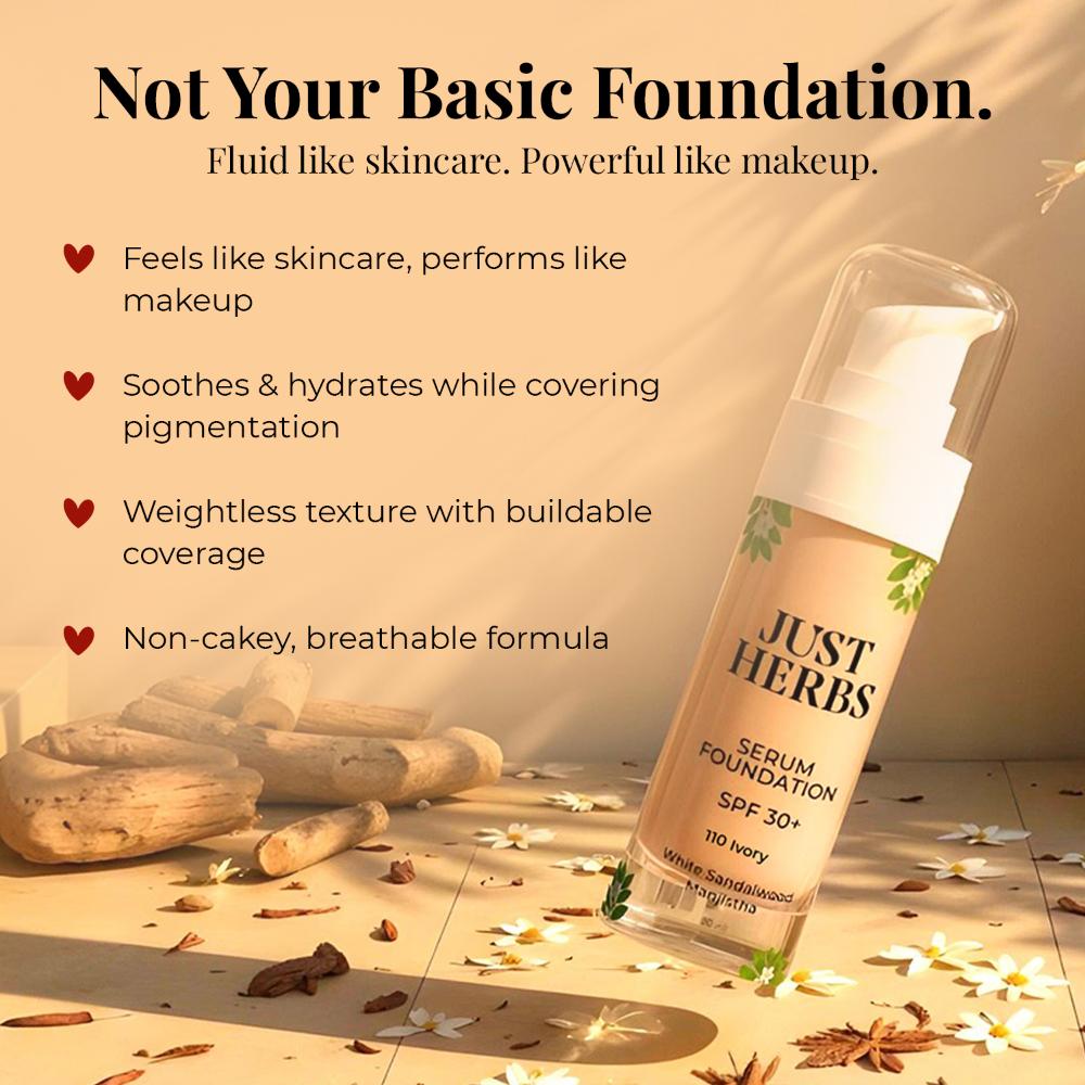 Just Herbs Serum Foundation SPF 30+