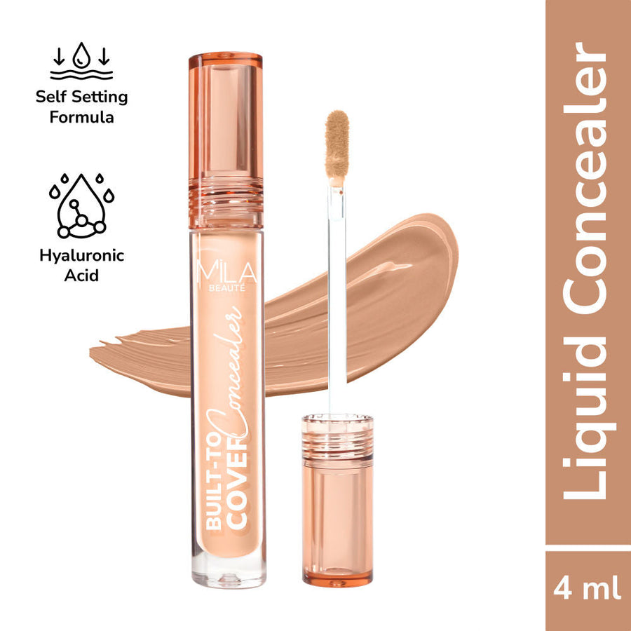 Mila Beauté Built To Cover Matte Liquid Concealer With SPF 15 & Hyaluronic Acid