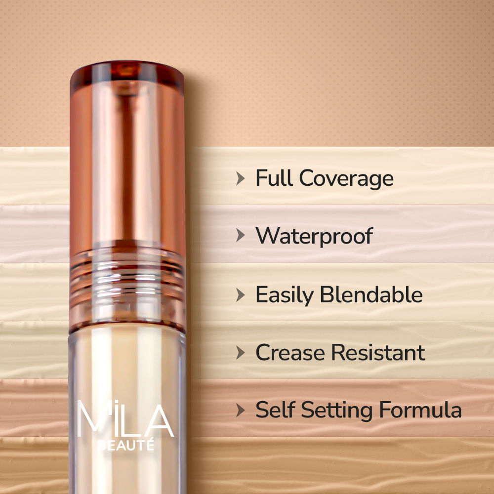 Mila Beauté Built To Cover Matte Liquid Concealer With SPF 15 & Hyaluronic Acid