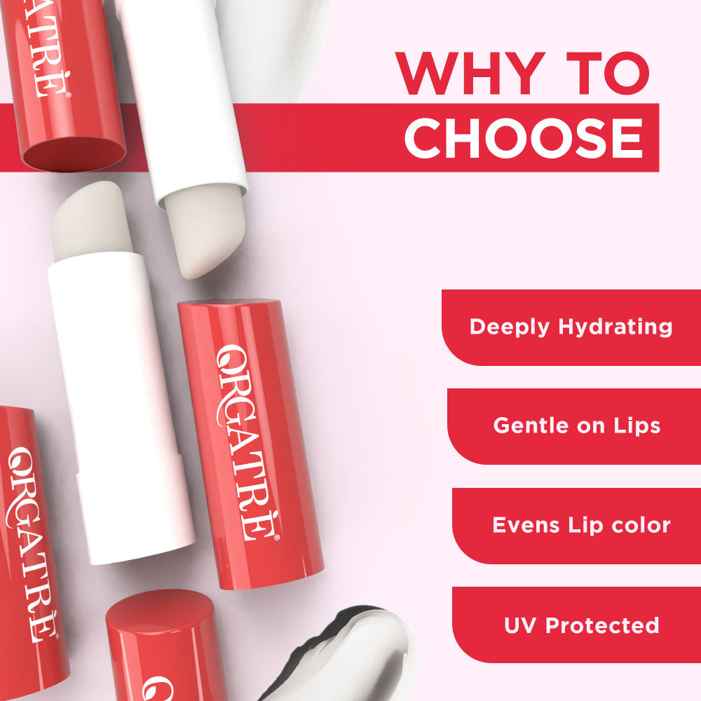 Orgatre Ceramide & Vitamin C Lightening Lip Balm With Kojic Acid & Niacinamide For Lips Brightening