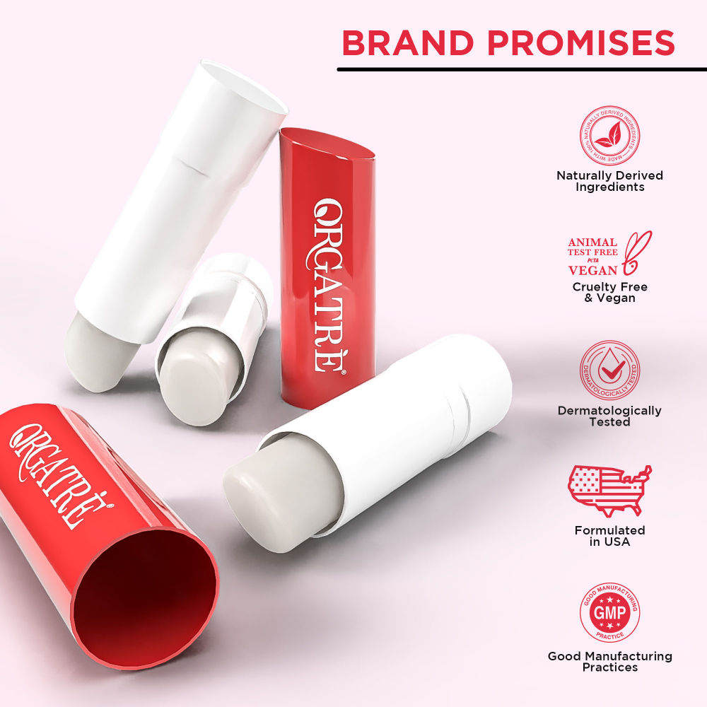 Orgatre Ceramide & Vitamin C Lightening Lip Balm With Kojic Acid & Niacinamide For Lips Brightening