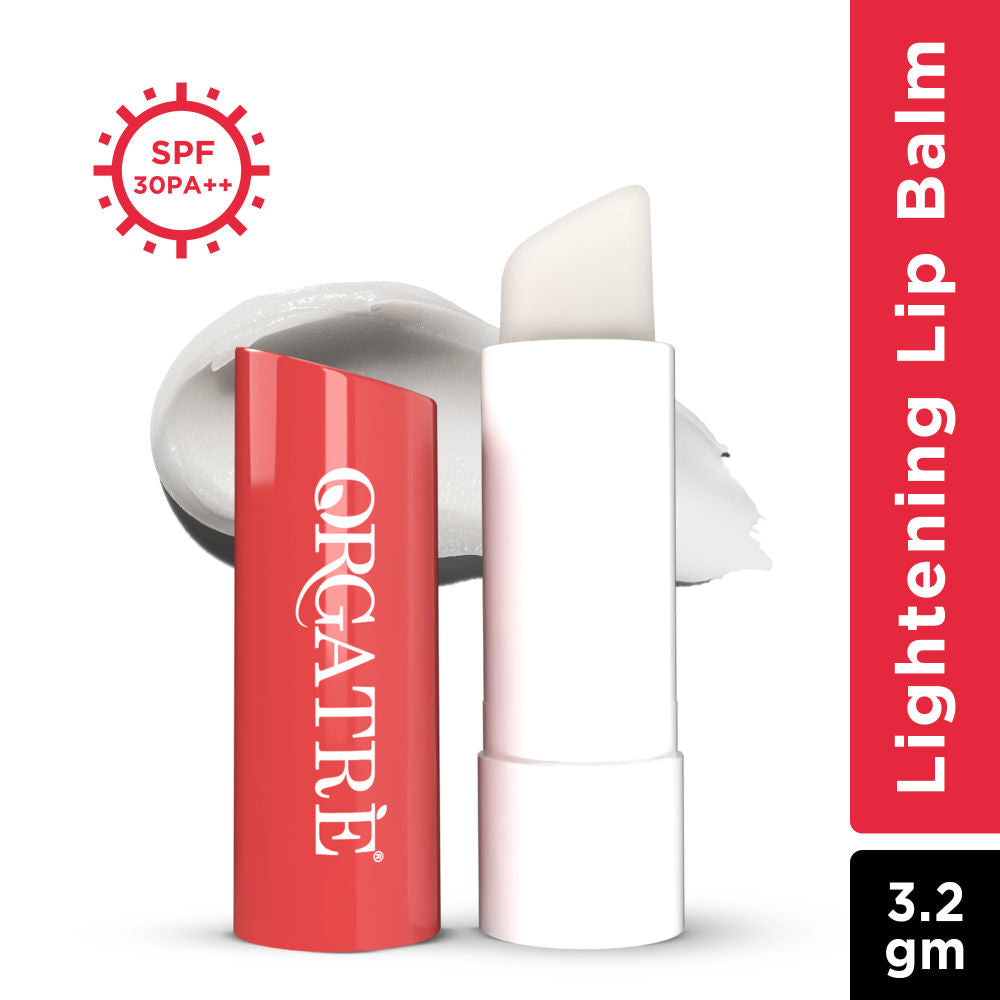 Orgatre Ceramide & Vitamin C Lightening Lip Balm With Kojic Acid & Niacinamide For Lips Brightening
