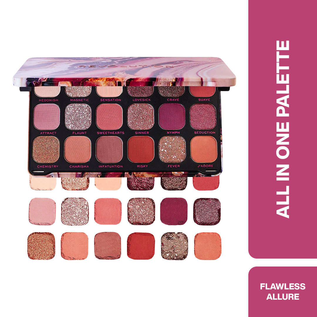 Makeup Revolution Forever Flawless Eyeshadow Palette-18 Smooth & Rich Shade