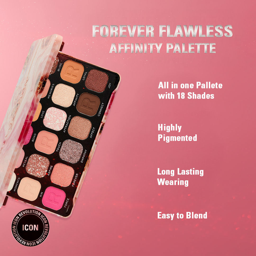 Makeup Revolution Forever Flawless Eyeshadow Palette-18 Smooth & Rich Shade