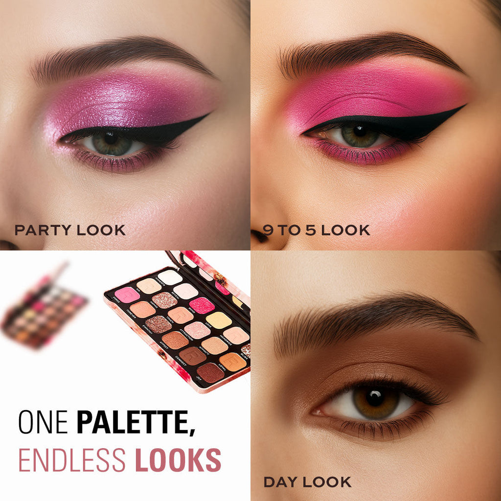 Makeup Revolution Forever Flawless Eyeshadow Palette-18 Smooth & Rich Shade