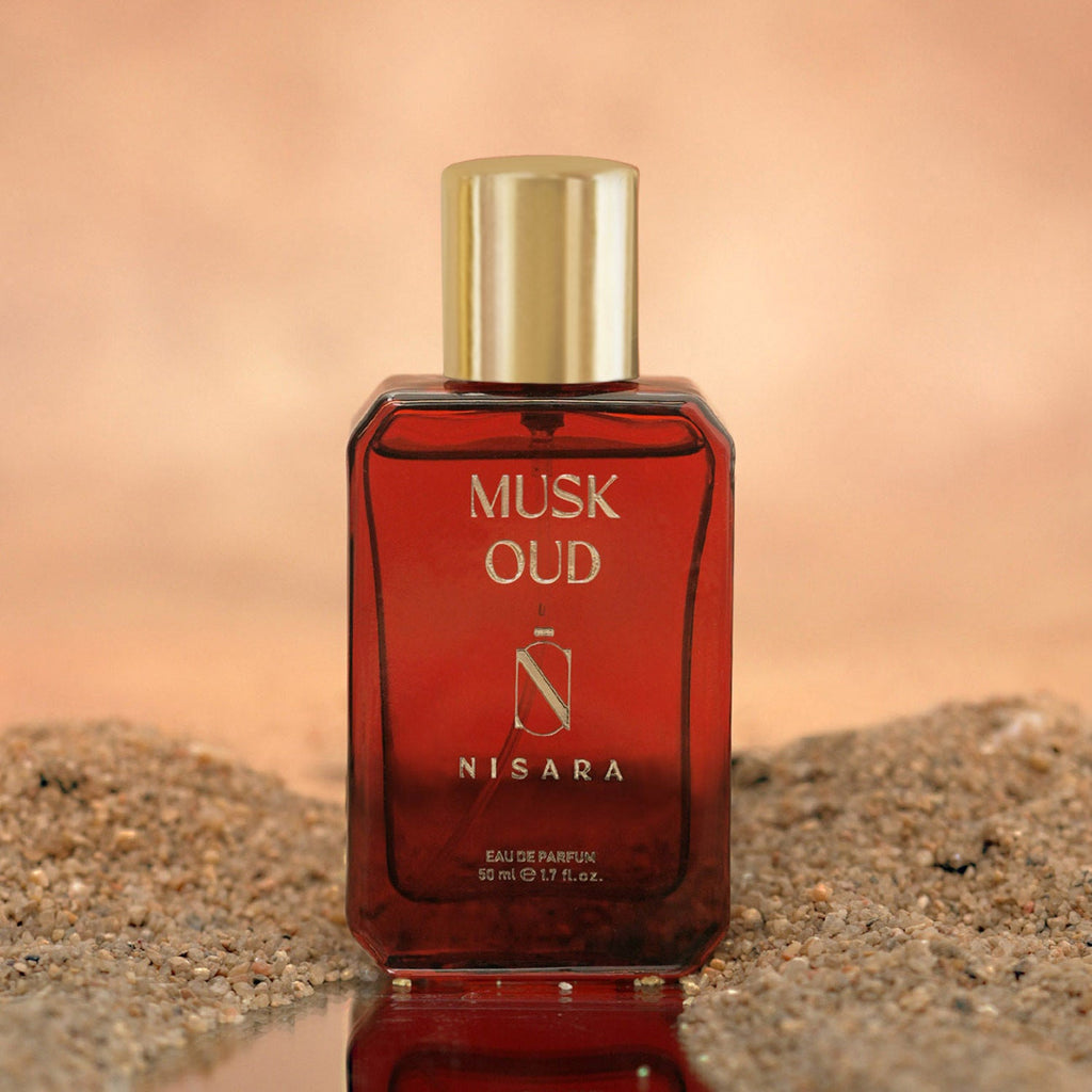 NISARA Musk Oud - Unisex Perfume For Men & Women,Eau De Parfum,Lasting Amber & Woody Fragrance