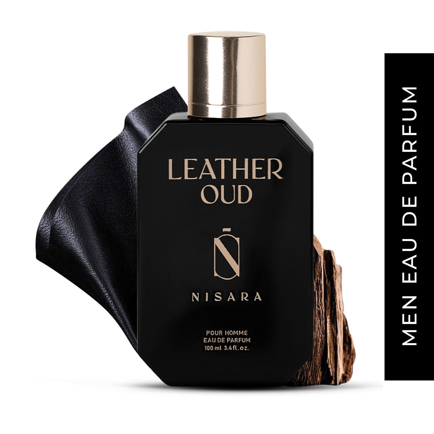 NISARA Leather Oud - Perfume For Men,Eau De Parfum,Long Lasting Spicy-Leather Fragrance