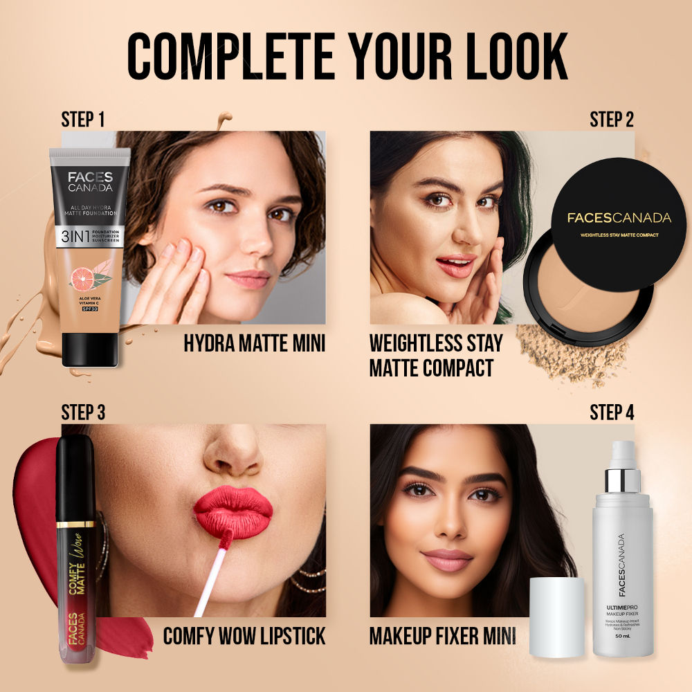 Faces Canada Weightless Stay Matte Compact SPF-20 Vitamin E & Shea Butter
