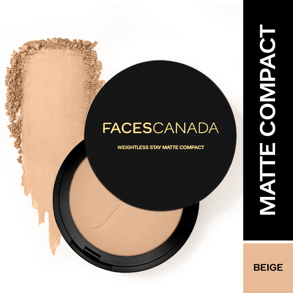 Faces Canada Weightless Stay Matte Compact SPF-20 Vitamin E & Shea Butter