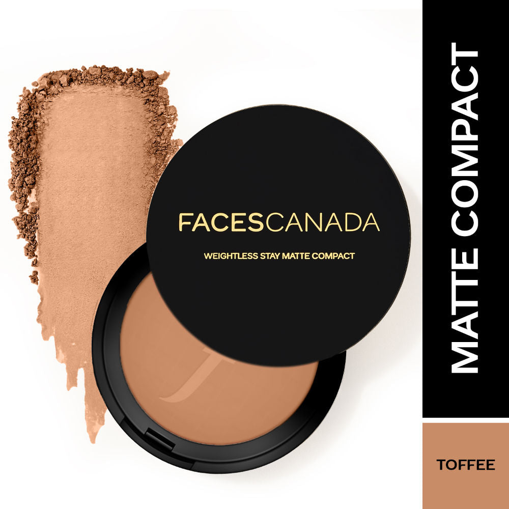 Faces Canada Weightless Stay Matte Compact SPF-20 Vitamin E & Shea Butter