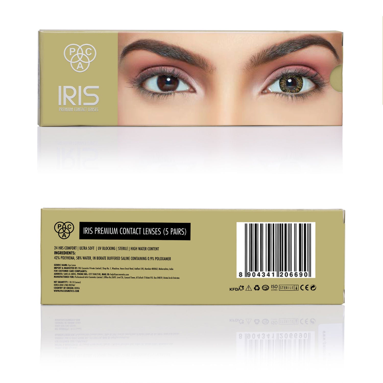 PAC IRIS Premium Contact Lenses - Pure Hazel