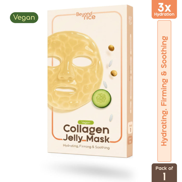 Beyond Rice Vegan Collagen Jelly Mask With Rice, Niacinamide & Cucumber